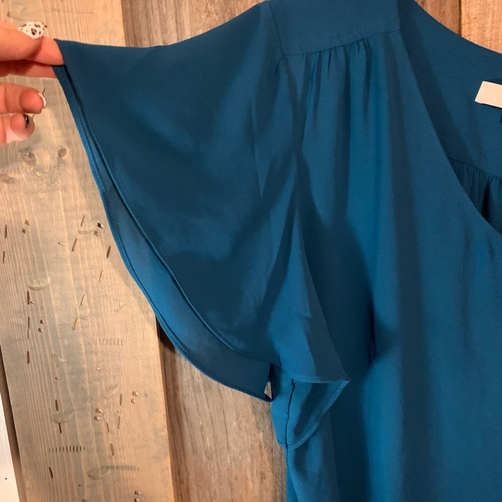 Teal blouse - Picture 3 of 6